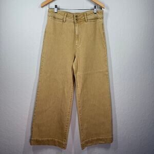 Women's Faherty Tan Wide Leg Pants Size 30 L (12/14) NEW